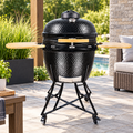 Kamado King 26" – BBQ au charbon en céramique avec tablettes